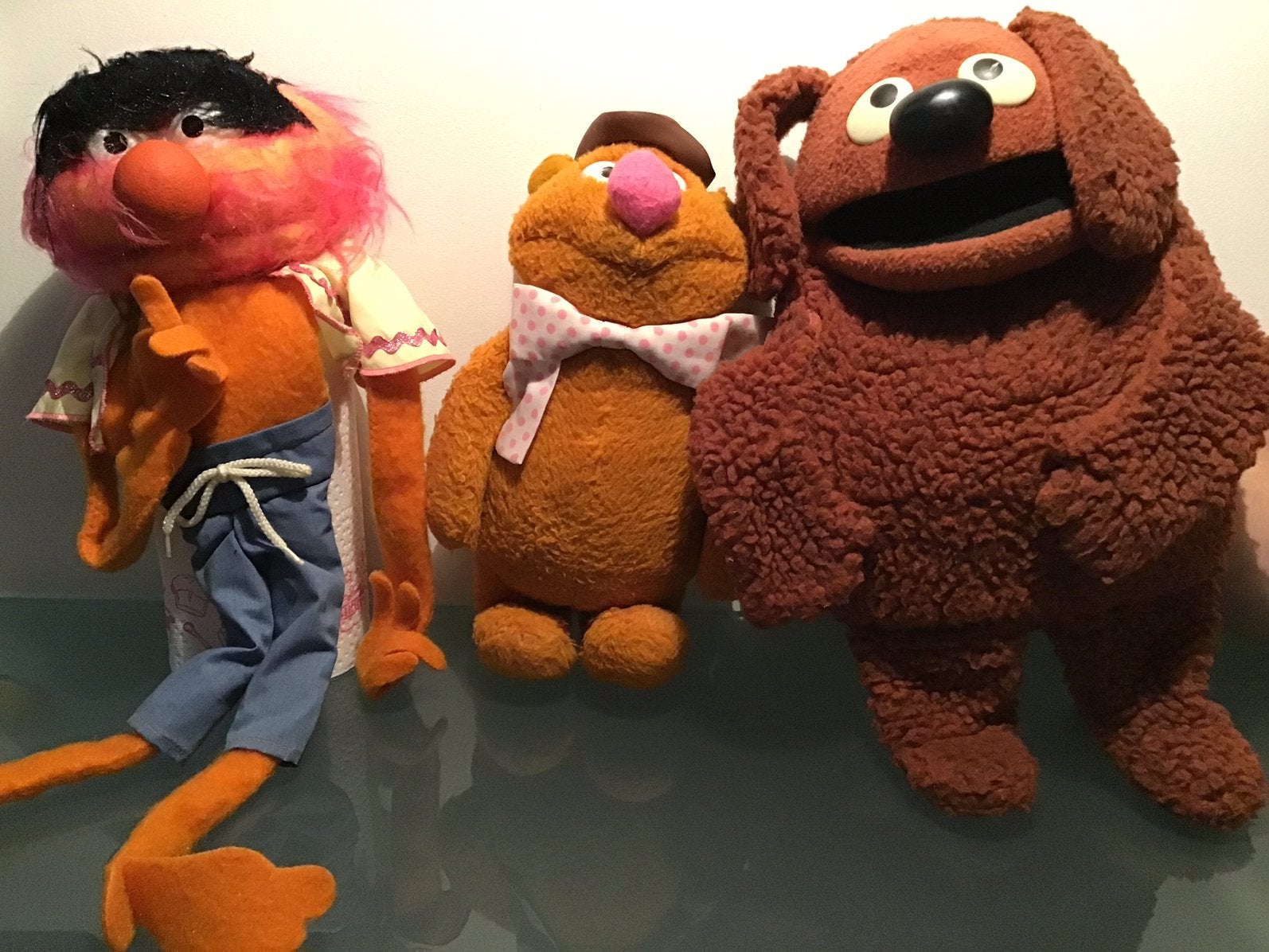 Fisher-Price originele poppen MUPPETSHOW Fozzie Animal Rowlf, Ophalen of Verzenden, Gebruikt