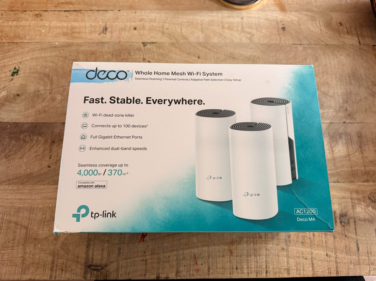 TP-Link Deco M4 AC1200 Whole Home Mesh Wi-Fi Systeem, Ophalen of Verzenden, Zo goed als nieuw, Router