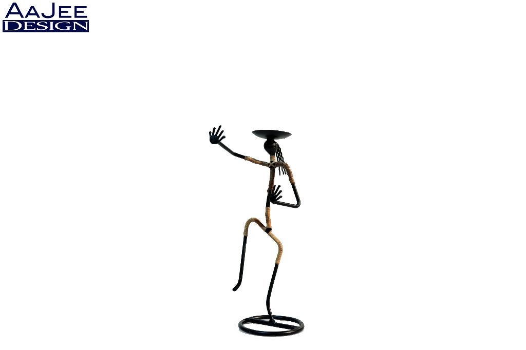 Laurids Lønborg – Deense modernistische kandelaar – dansen, Gebruikt, Zwart, 35 cm, Ophalen of Verzenden