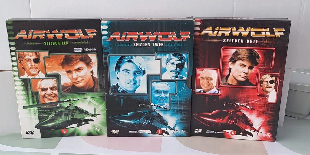 Airwolf DVD Boxset - Seizoen 1, 2 en 3, Ophalen, Gebruikt, Boxset, Actie en Avontuur