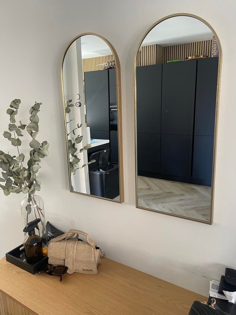 2x Spiegels met metalen frame van Action, 30x70 cm, Ophalen, Nieuw, Overige vormen, Minder dan 50 cm