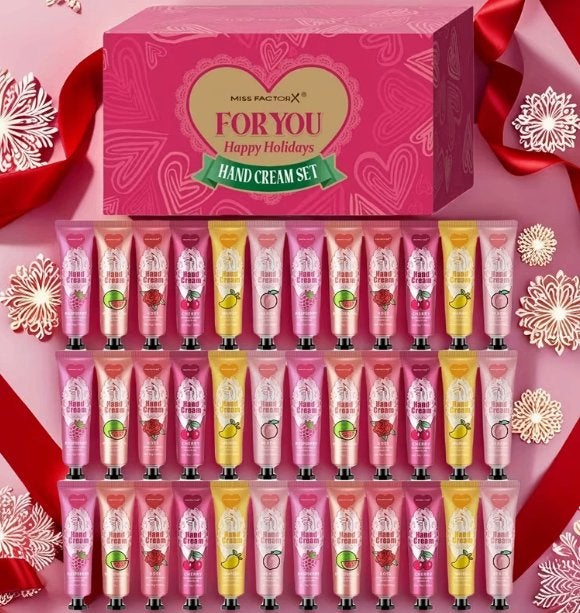 Miss FactorX Luxe Handcrème Cadeauset met 36 stuks in doos, Ophalen of Verzenden, Nieuw, Overige typen