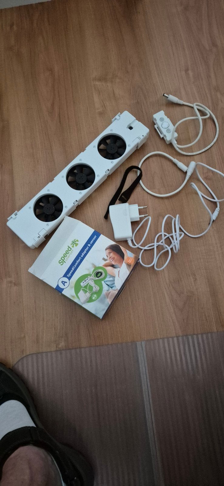 Speedcomfort adapter & sensor voor radiatorventilator, Witgoed en Apparatuur, Ventilatoren, Ophalen, Zo goed als nieuw, Radiatorventilator