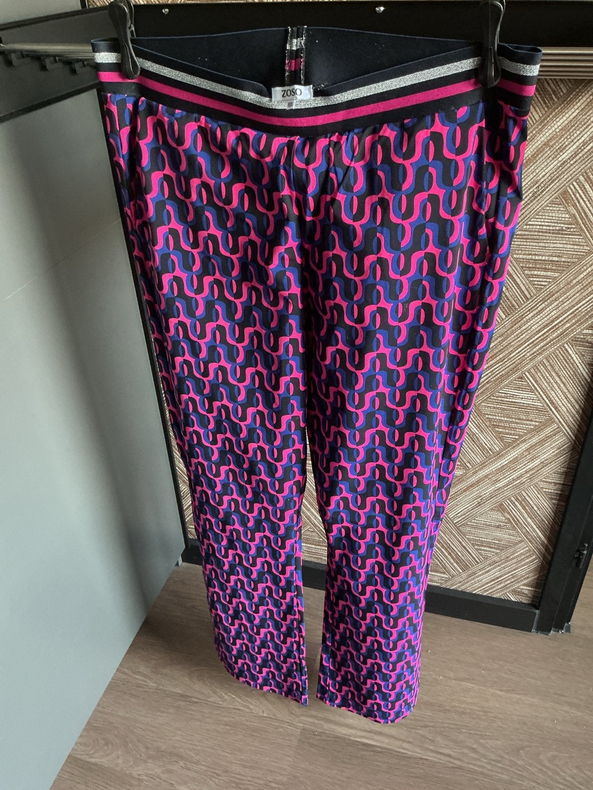 Flair pijp broek met opvallende print van Zoso travelstof, Maat 46/48 (XL) of groter, Ophalen of Verzenden, Zo goed als nieuw