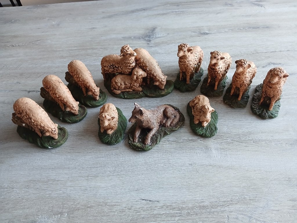schapen met hond kerststal, Diversen, Kerst, Ophalen, Gebruikt