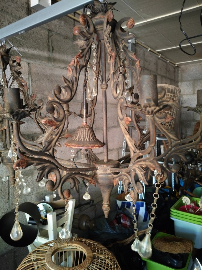 roestige kroonluchters te koop, Ophalen, Gebruikt, Metaal