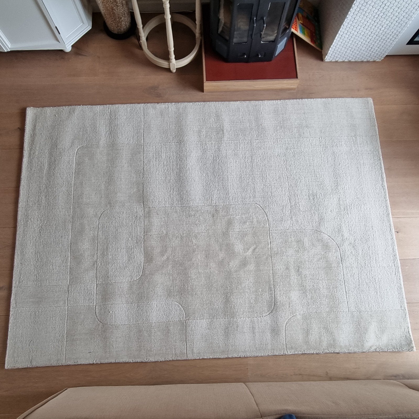 Wollen vloerkleed van Volero, Ophalen