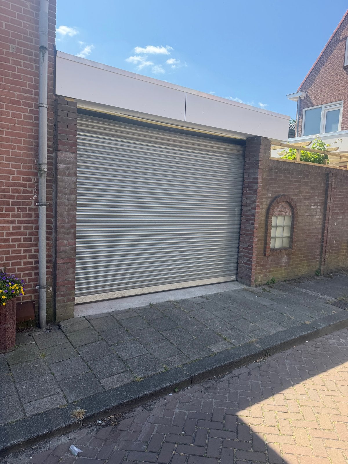 Elektrische Rolluik Garagepoort, Ophalen, 200 cm of meer, Zo goed als nieuw, Grijs