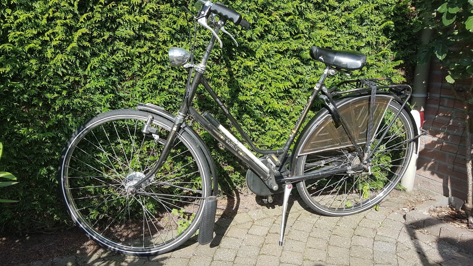 stapfiets of stationsfiets wlelmaat 28ing framehoogte 54cm, Fietsen en Brommers, Ophalen, Versnellingen, Gazelle, 53 tot 56 cm
