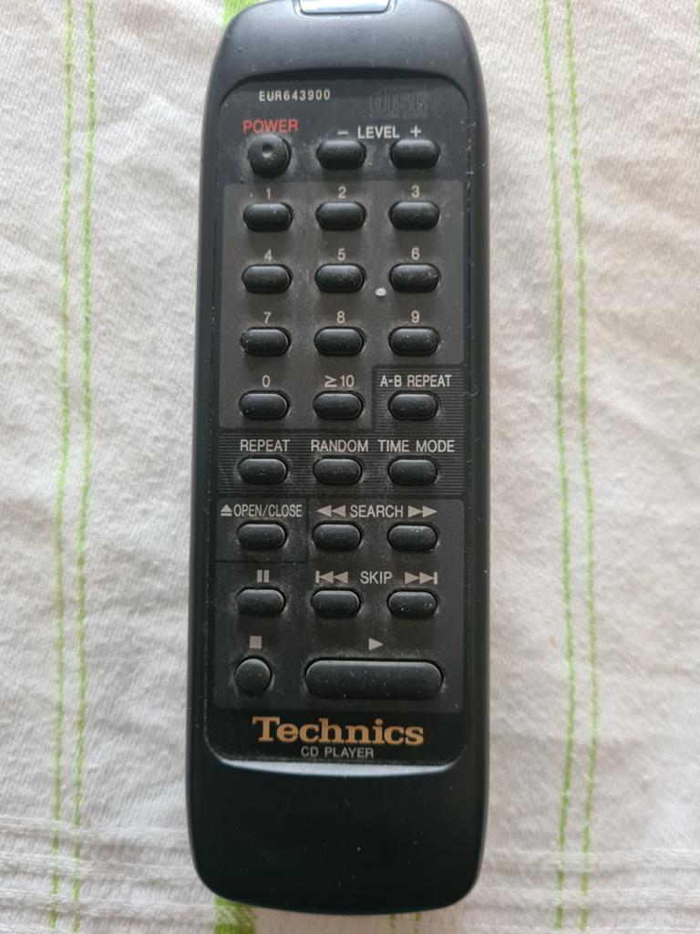 Technics EUR 643900 remote, Ophalen