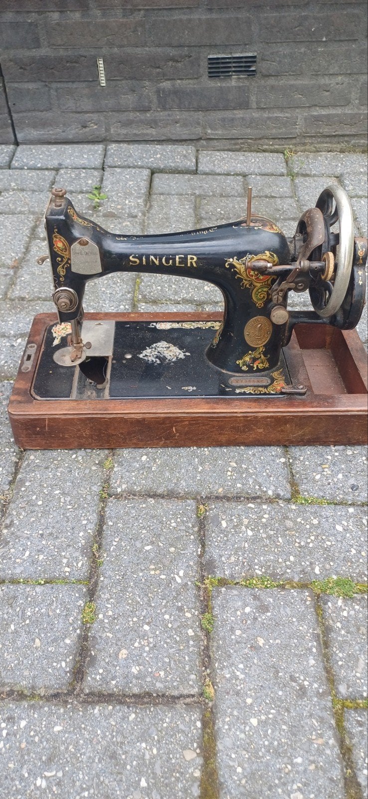 Antieke Singer Naaimachine - Decoratief Model, Ophalen of Verzenden