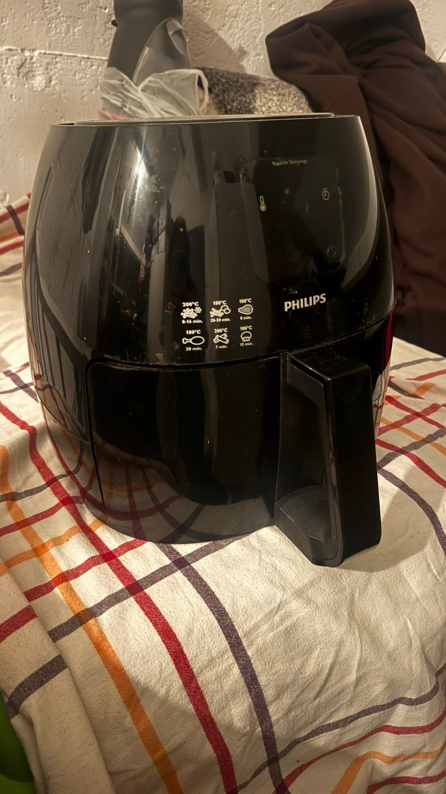 Philips Airfryer HD9240 - Zwart, Ophalen of Verzenden, Gebruikt, Airfryer XL, 1000 t/m 1499 gram