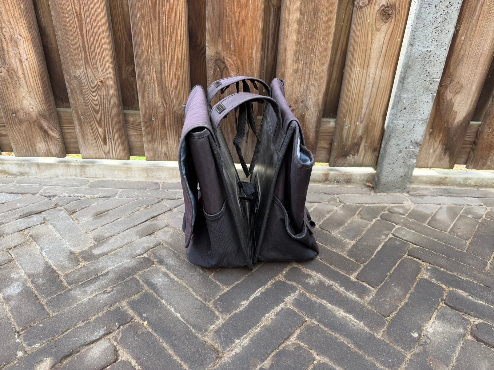 Basil dubbele fietstas (2stuks), Sieraden, Tassen en Uiterlijk, Tassen | Rugtassen, Zo goed als nieuw, Overige merken, Ophalen