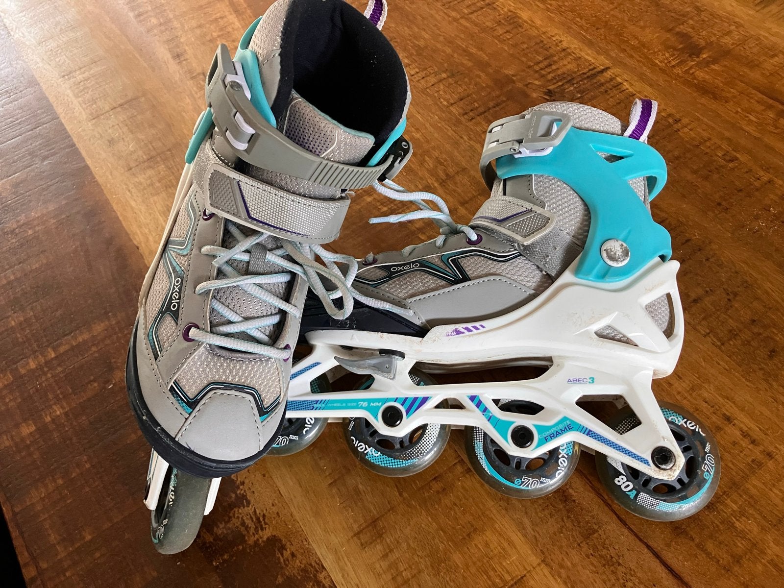 Oxelo Inline Skates met Bescherming - Maat 32-35, Overige merken, Kinderen, Ophalen of Verzenden, Inline skates 4 wielen