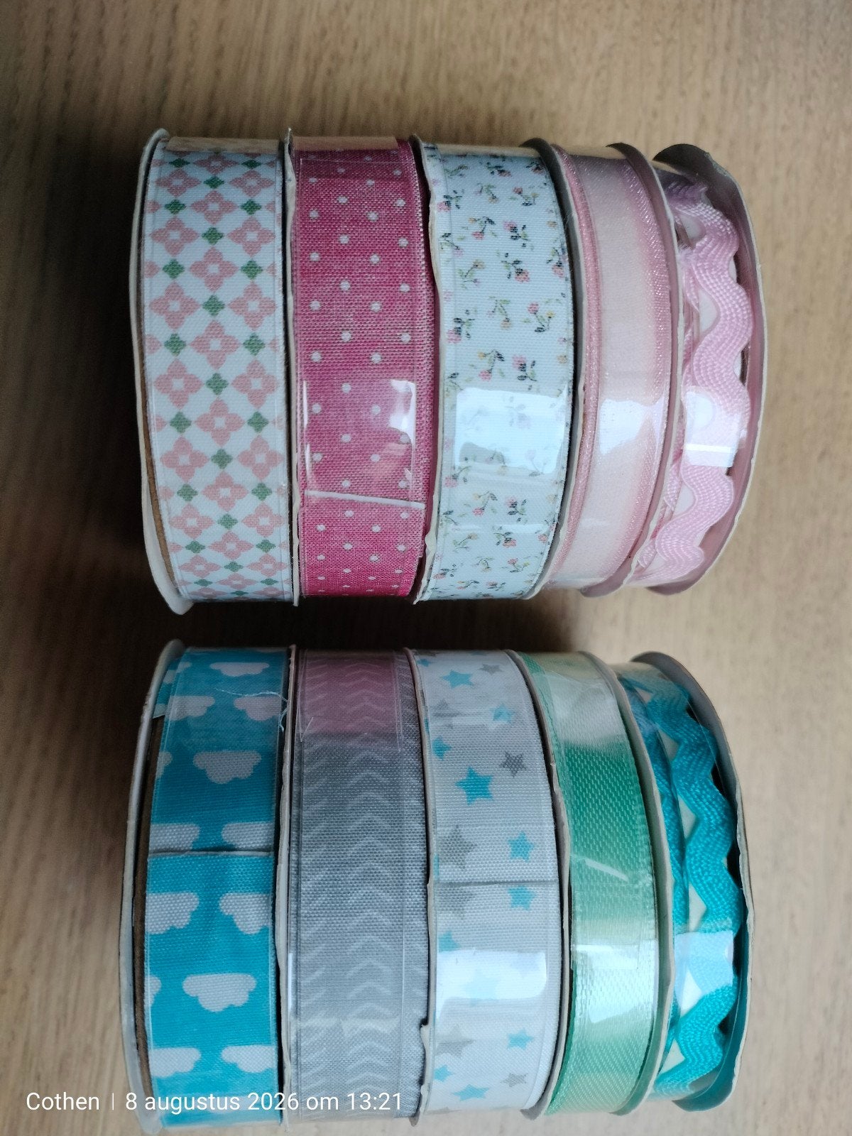 Zelfklevend Hobby Lint - Diverse Patronen en Kleuren, Hobby en Vrije tijd, Zelfklevend, Overige thema's, Textiel, Nieuw