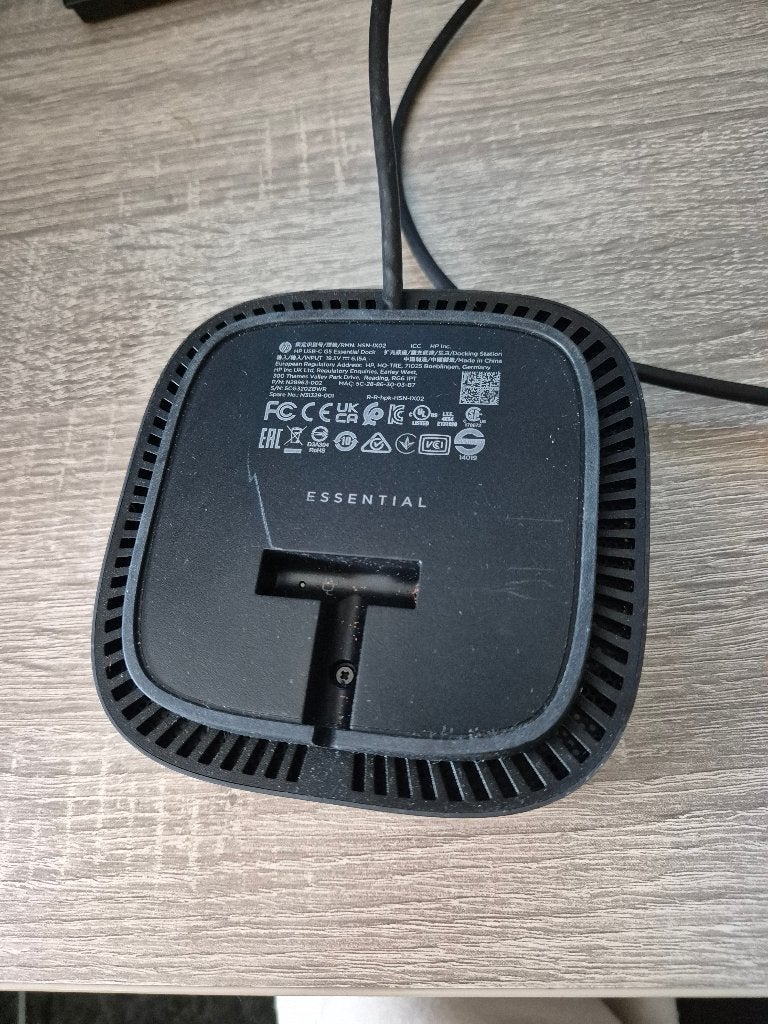 HP USB-C G5 Essential Dock – dockingstation voor laptop, Computers en Software, Hp, Ophalen of Verzenden, Docking station, Gebruikt