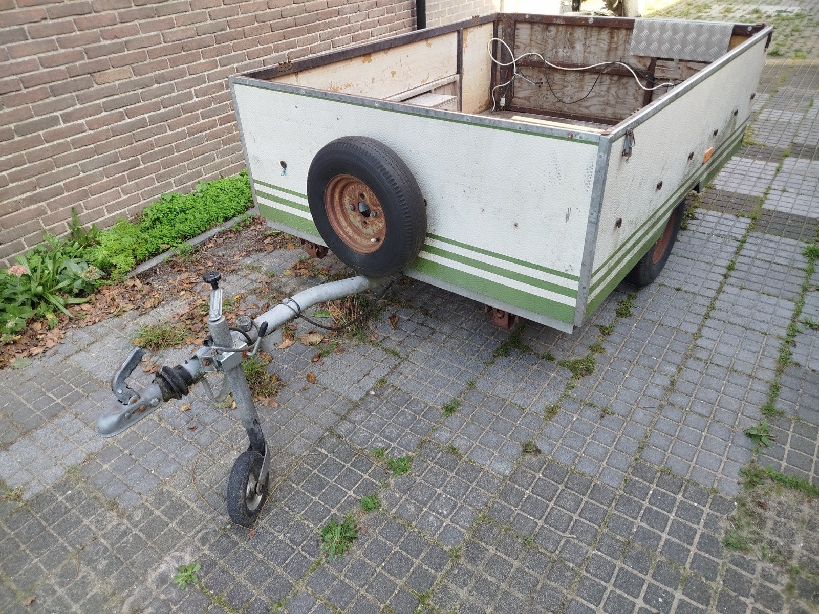 oud aanhangertje voor laatste ronde, Ophalen, Gebruikt