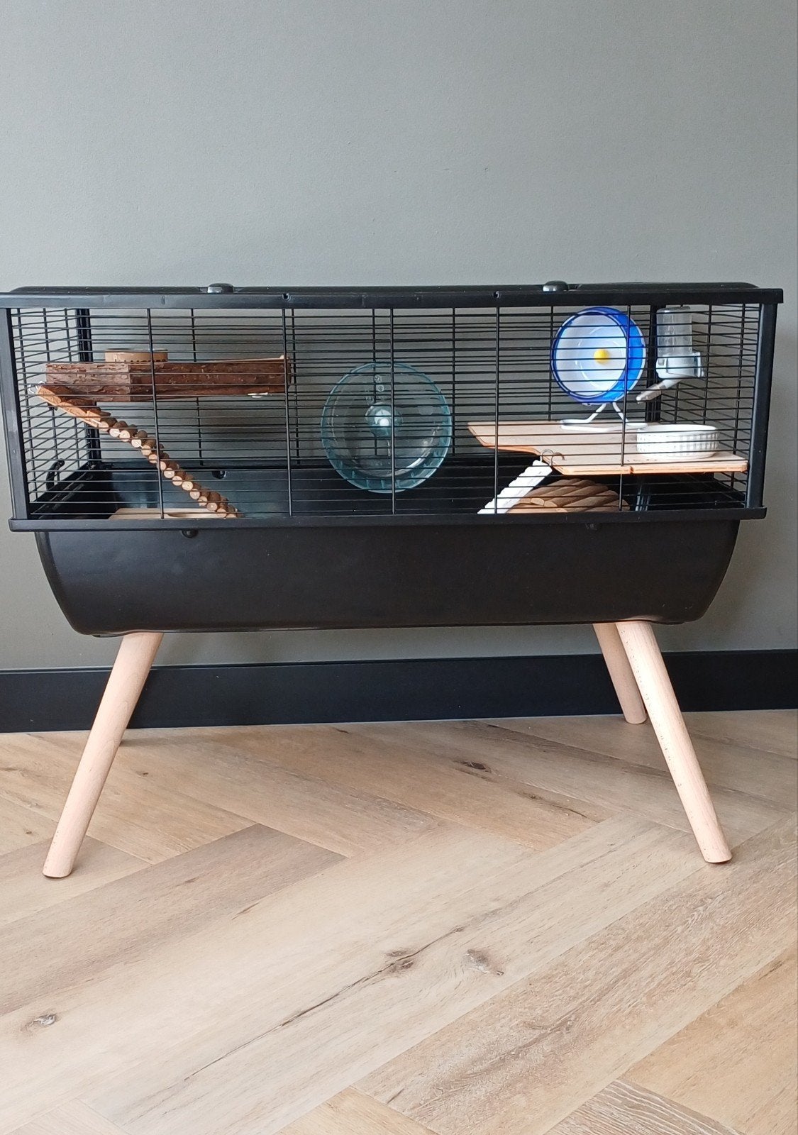Hamsterkooi met toebehoren., Dieren en Toebehoren, Ophalen, Minder dan 75 cm, Kooi, Minder dan 60 cm