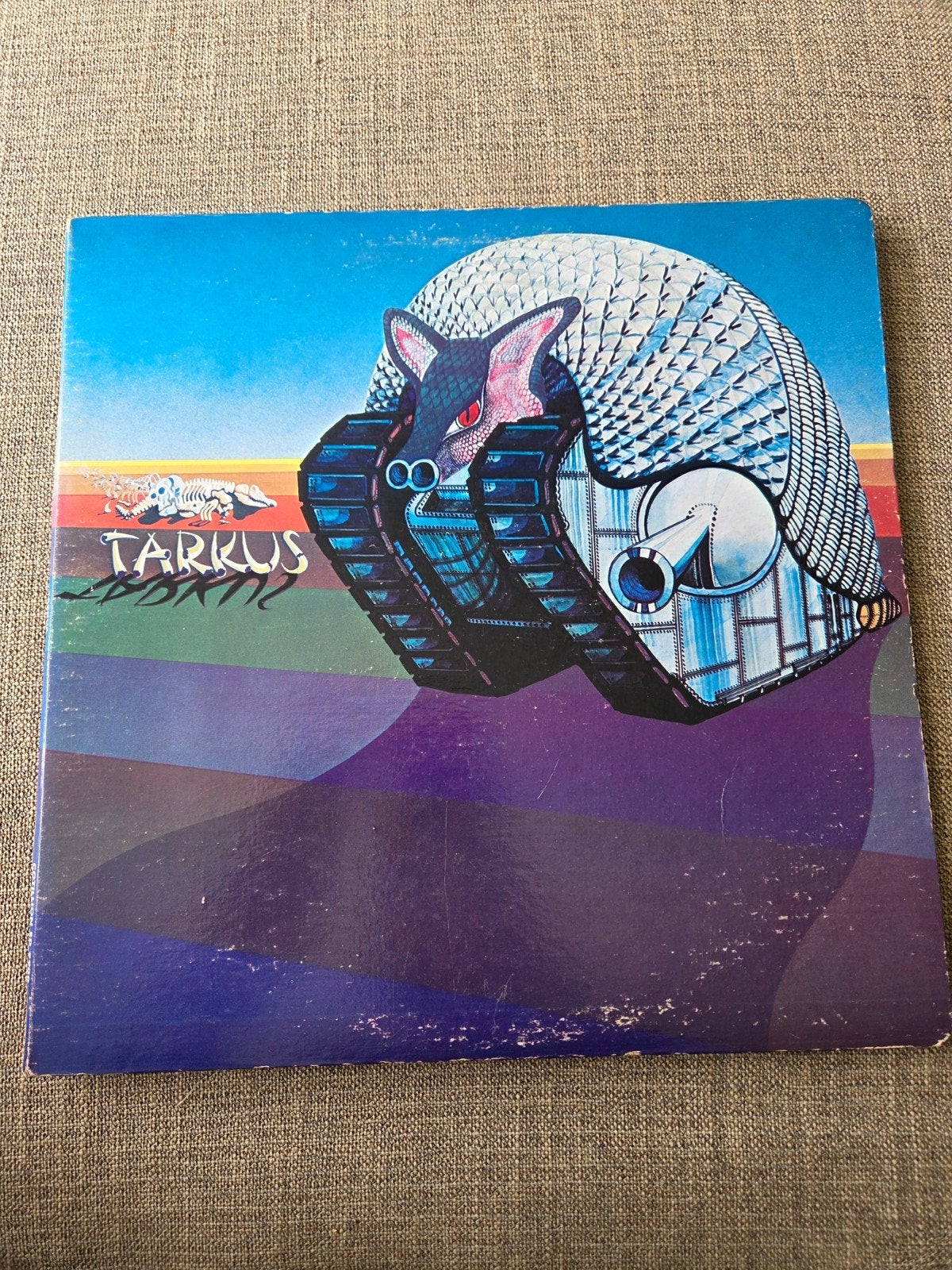 Emerson, Lake & Palmer - Tarkus LP (Progressive Rock), Cd's en Dvd's, Vinyl | Rock, Progressive, Gebruikt, Ophalen of Verzenden