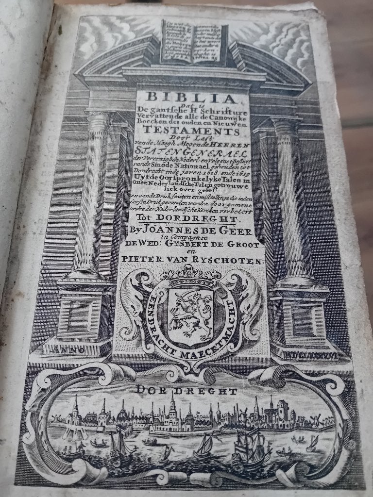 Unieke Statenbijbel 1681 met handgeschreven familiehistorie!, Ophalen of Verzenden, Staten Generaal der Vereenigde Nederlanden