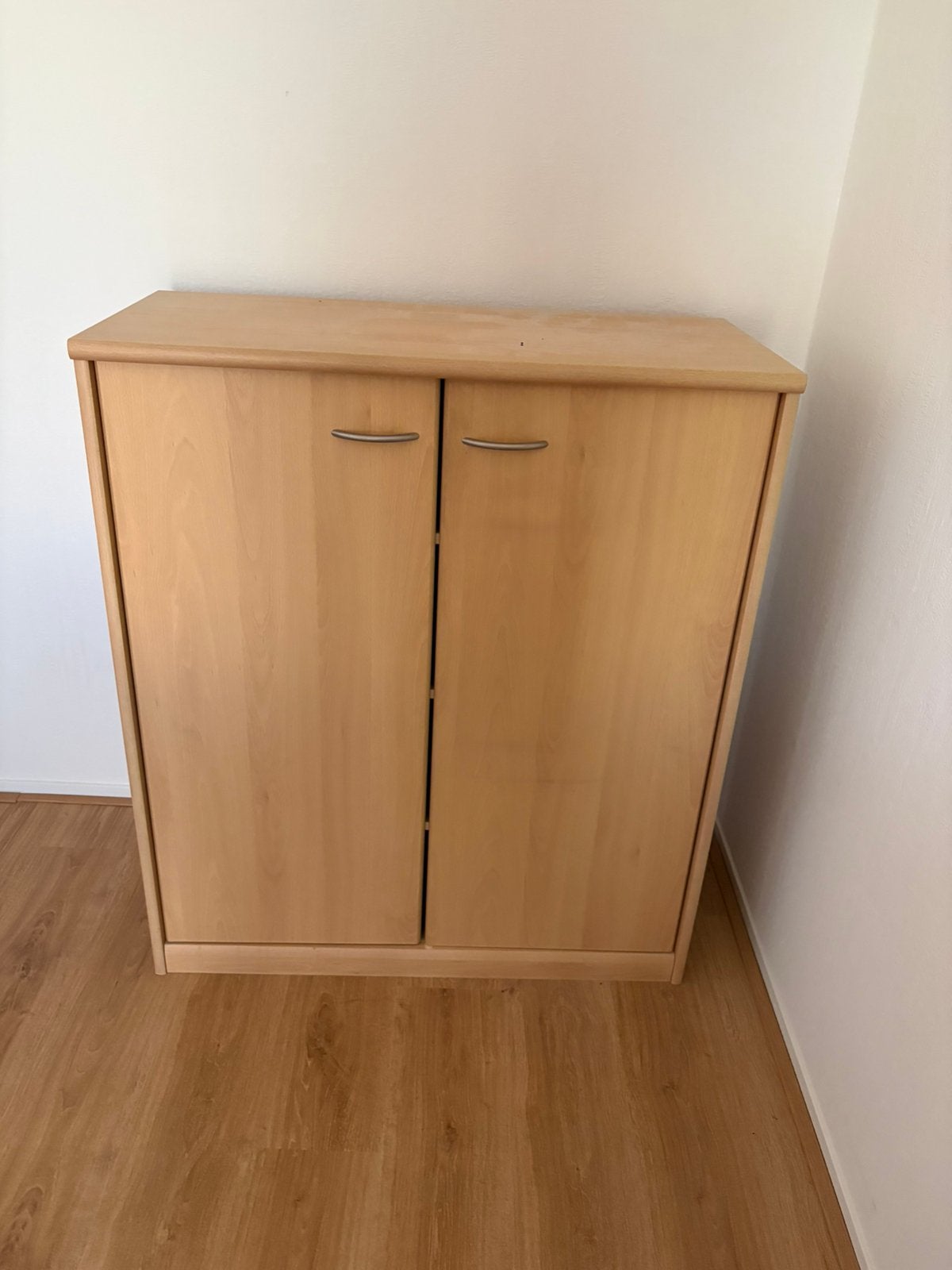 Lichthouten opbergkast, 2 deuren, 3-planken, Huis en Inrichting, Kasten | Roldeurkasten en Archiefkasten, Ophalen, 50 tot 100 cm