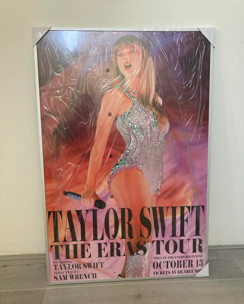 Taylor Swift The Eras Tour ingelijste poster, Ophalen, Rechthoekig Staand, Met lijst, Nieuw