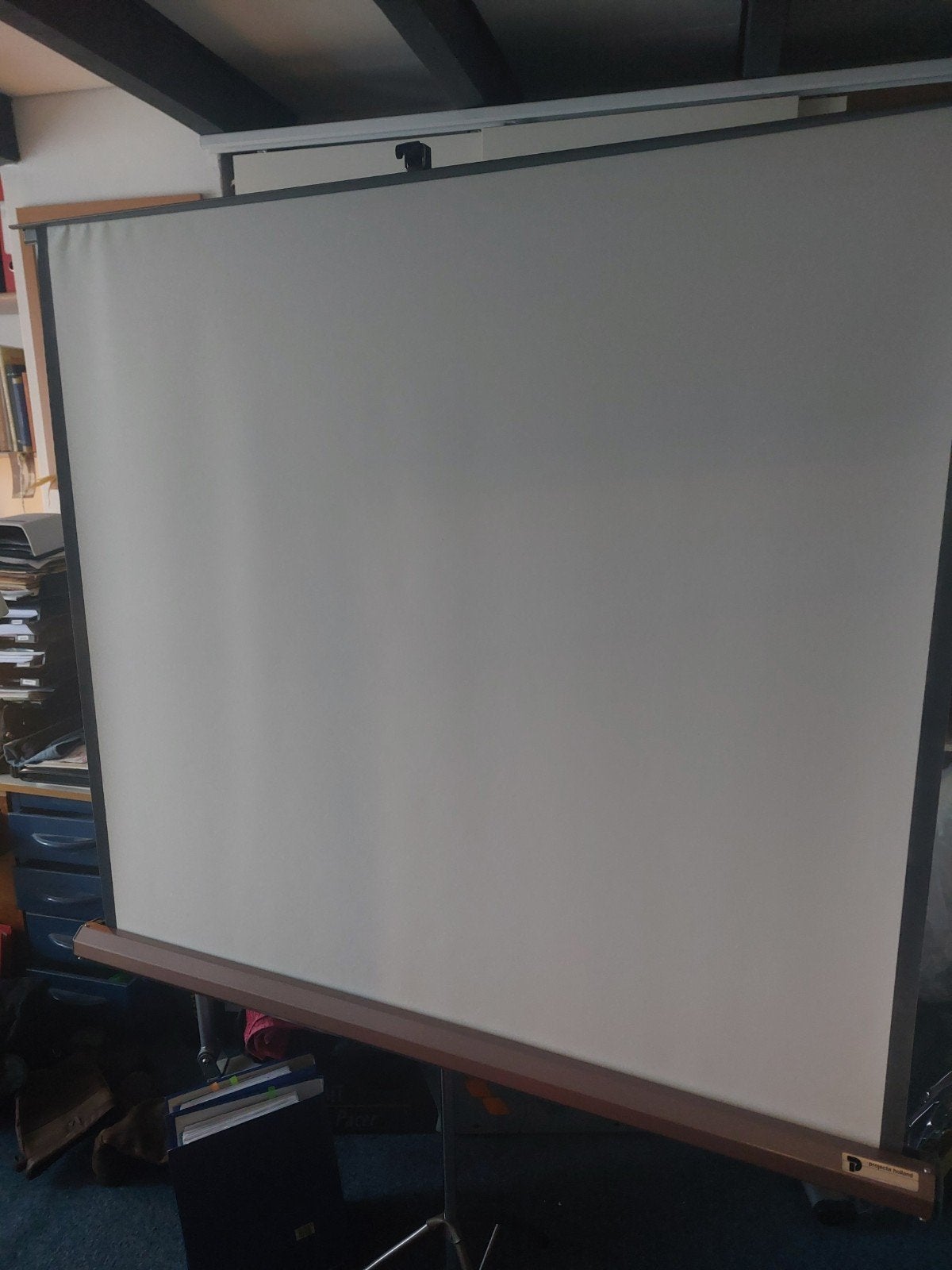 projectiescherm 1,24 x 1,10, Ophalen, Zo goed als nieuw