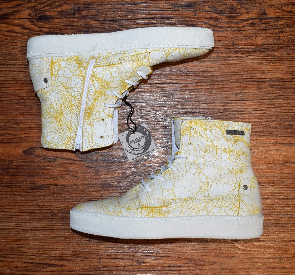 YELLOW CAB - leren Exact sneakers yellow - maat 39, Overige kleuren, Nieuw, Ophalen of Verzenden, Yellow Cab