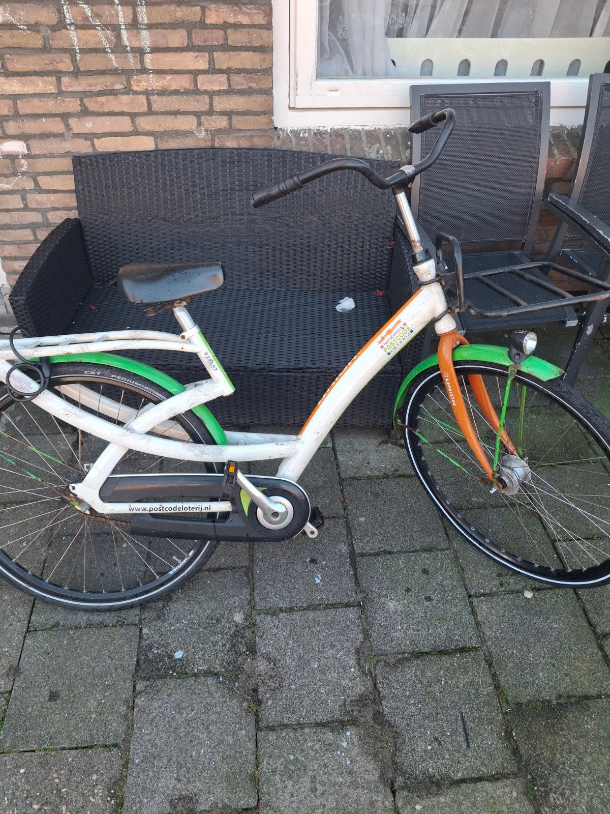 fiets 28 inch met voetrem en slot, 53 tot 56 cm, Ophalen, Zo goed als nieuw, Overige merken