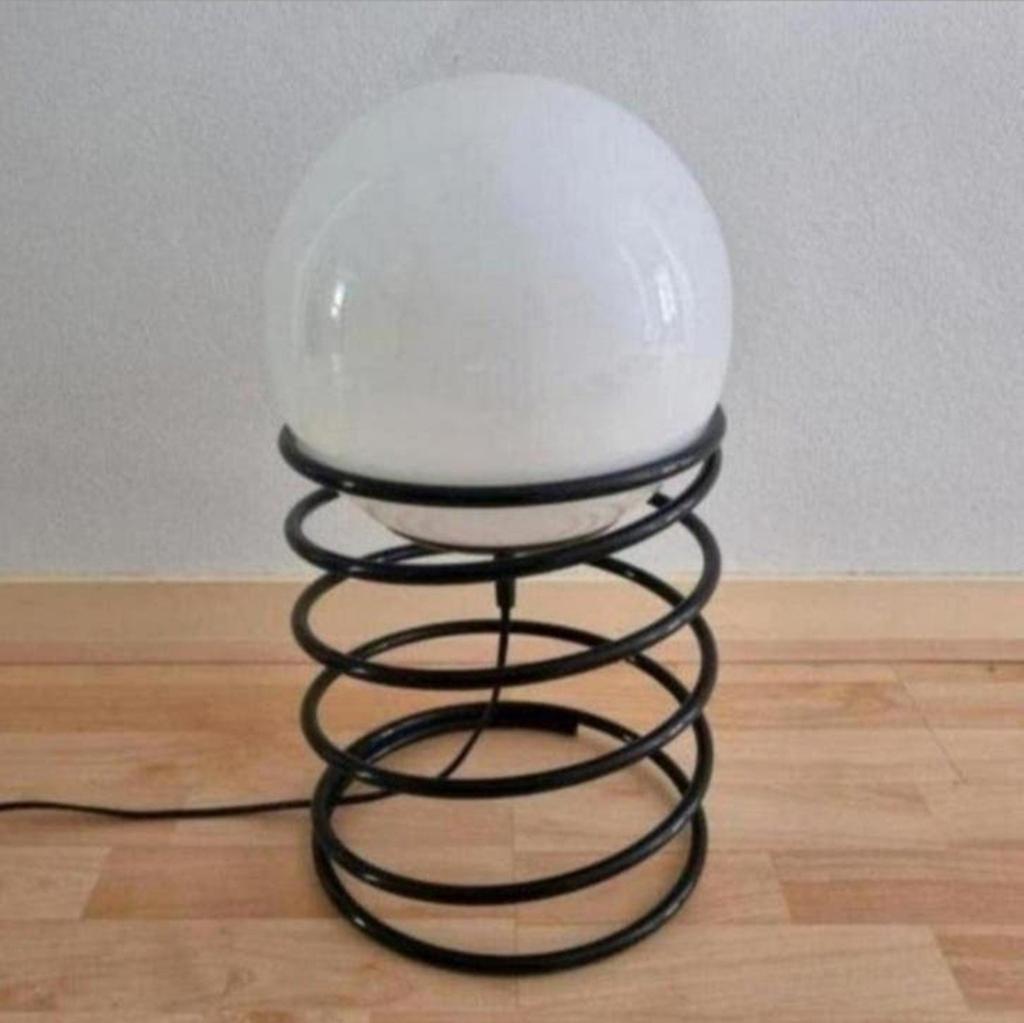 Woja design zwarte spiraal lamp, Ophalen of Verzenden, Zo goed als nieuw