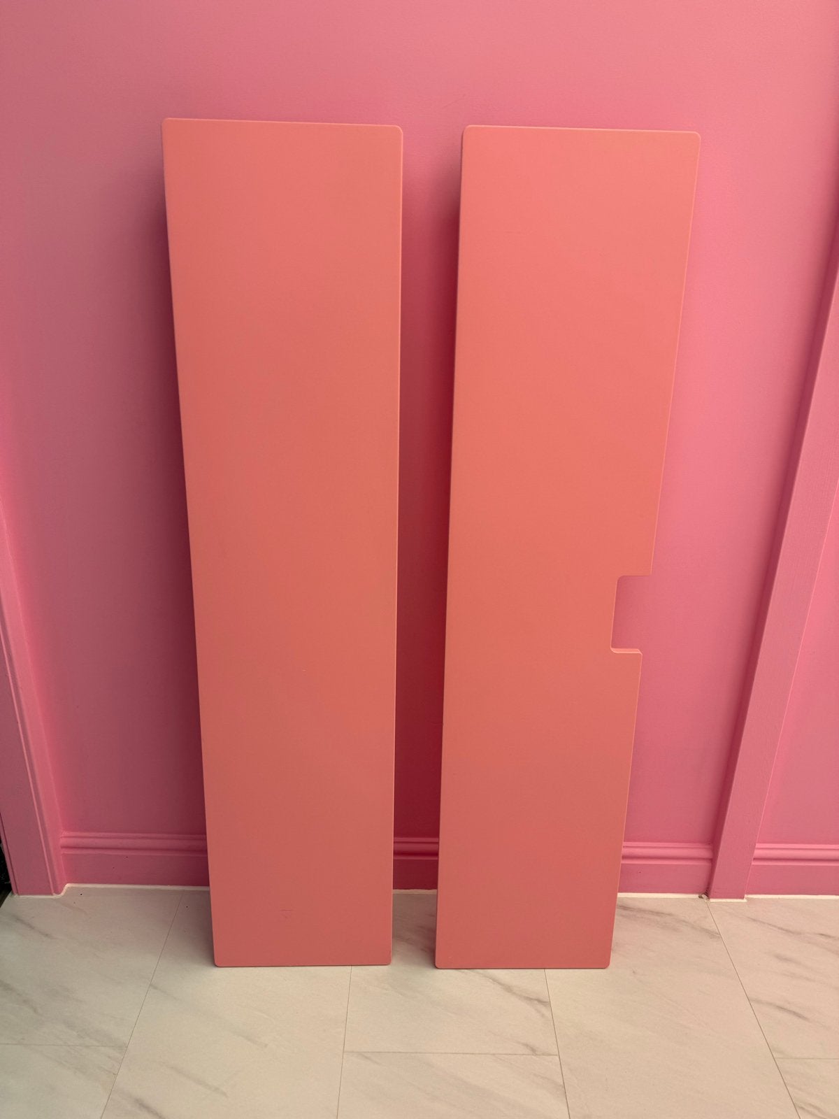 2 Roze kastdeuren IKEA STUVA, Ophalen, Overige materialen, Minder dan 50 cm, Gebruikt