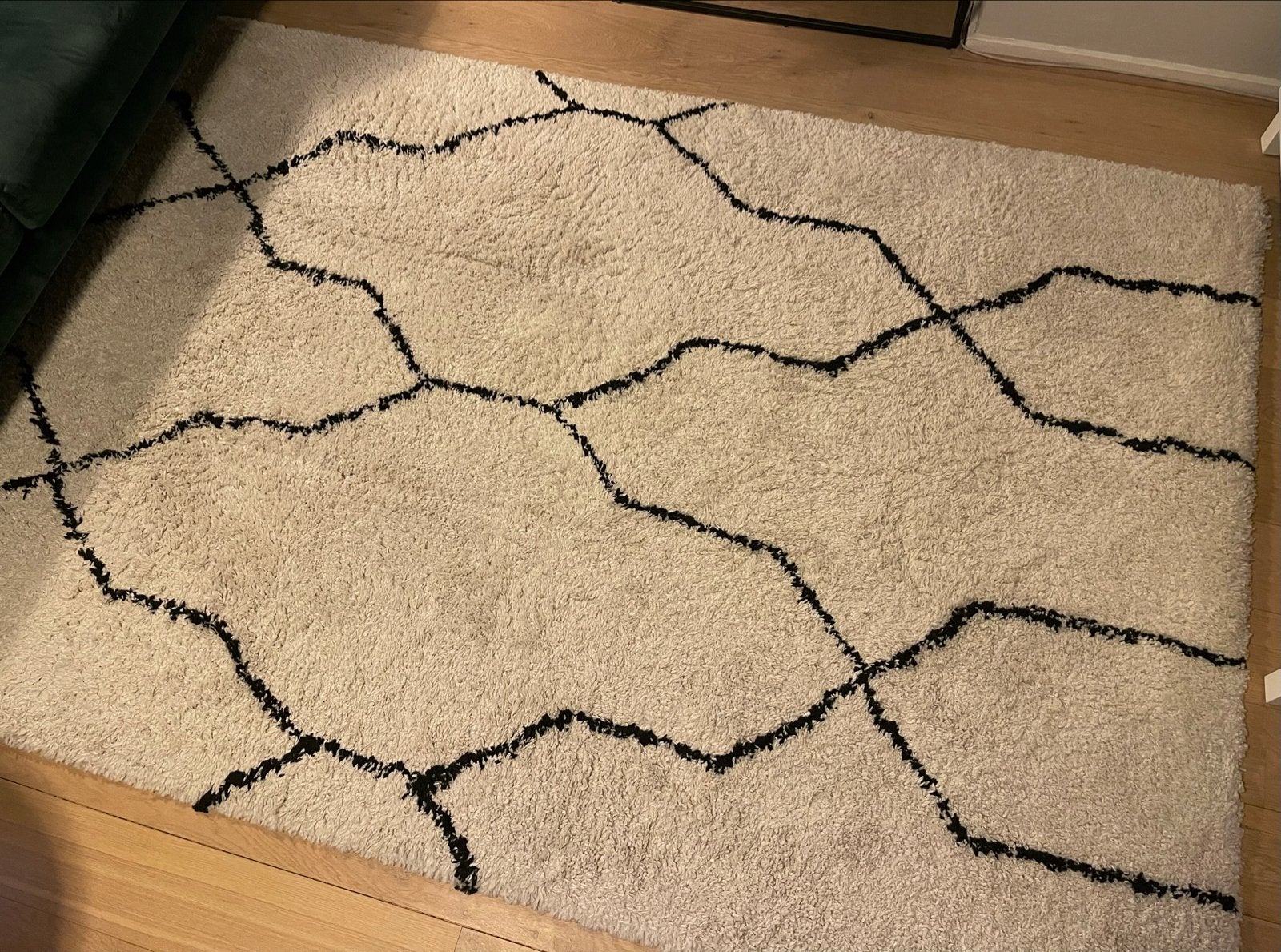 Hoogpolig vloerkleed Varamin 160x230 cm, Huis en Inrichting, Stoffering | Tapijten en Kleden, Ophalen, Gebruikt, 150 tot 200 cm