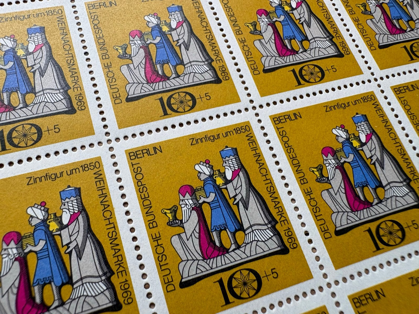 Duitse Kerstzegels 1969 - Zinnfiguur 1850 - Postfris vel, Postzegels en Munten, Postzegels | Europa | Duitsland, Ophalen of Verzenden