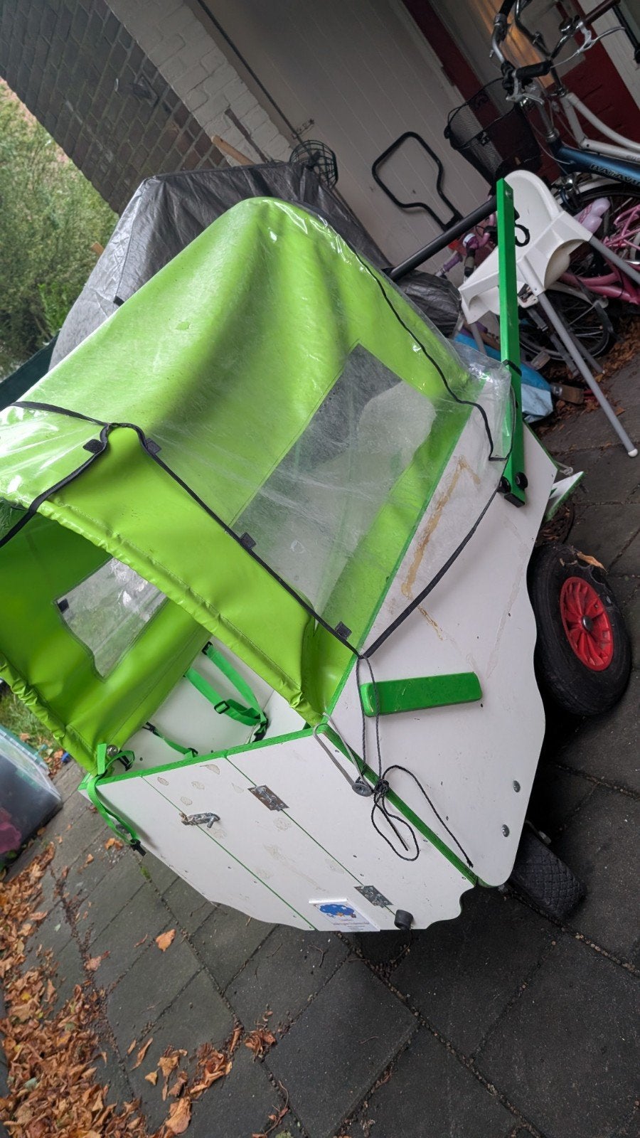 bolderkar/kinderwagen voor kinderen - Groen/Wit, Ophalen, Gebruikt