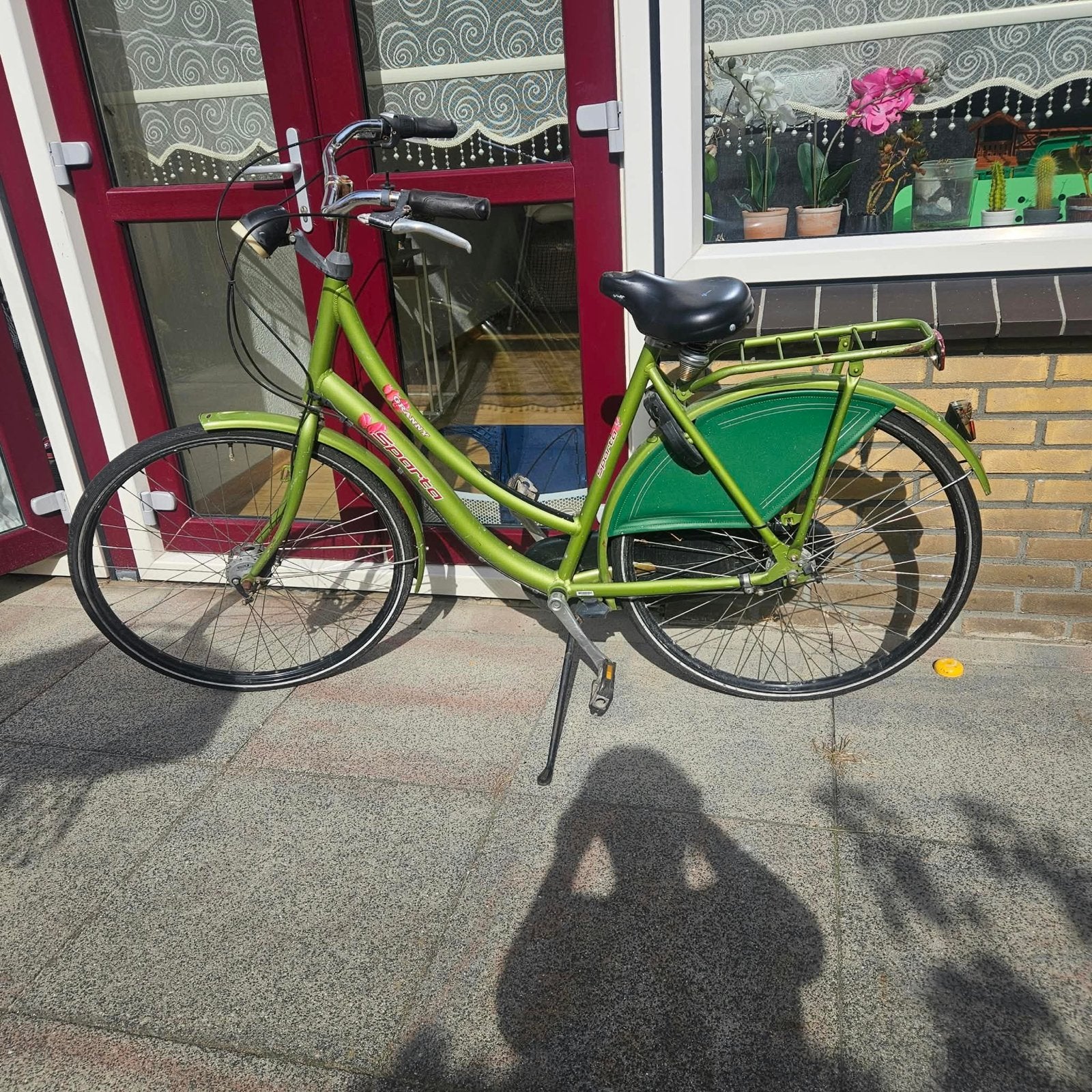 Sparta granny Damesfiets - Groen - Gebruikt, Terugtraprem, Sparta, Gebruikt, Ophalen of Verzenden