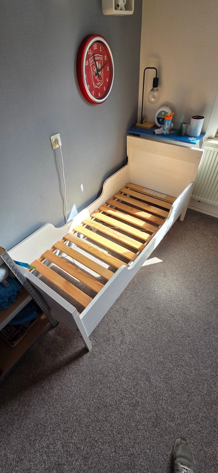 IKEA Sundvik bed 160x70 cm, inclusief lattenbodem, Ophalen, Gebruikt, Wit, 190 cm of minder