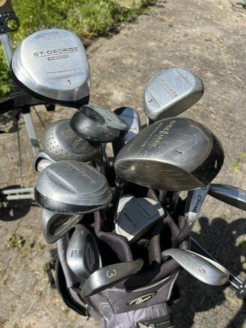golf clubs inclusief tas, Ophalen, Gebruikt, Set