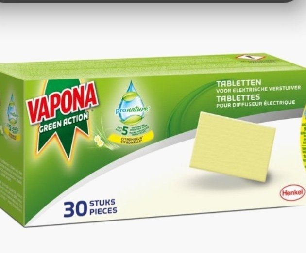 Vapona green citronella navultabletten, Ophalen of Verzenden, Nieuw, Ongediertebestrijding