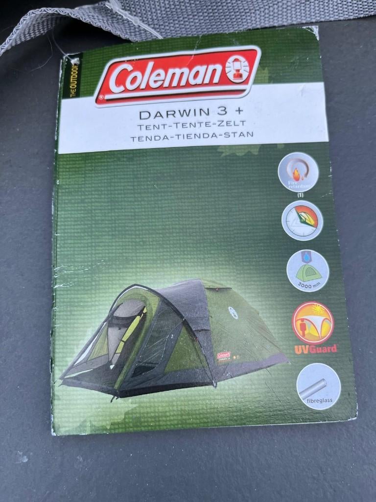 Coleman 3 persoons koepeltent, Ophalen, Zo goed als nieuw, Tot en met 3