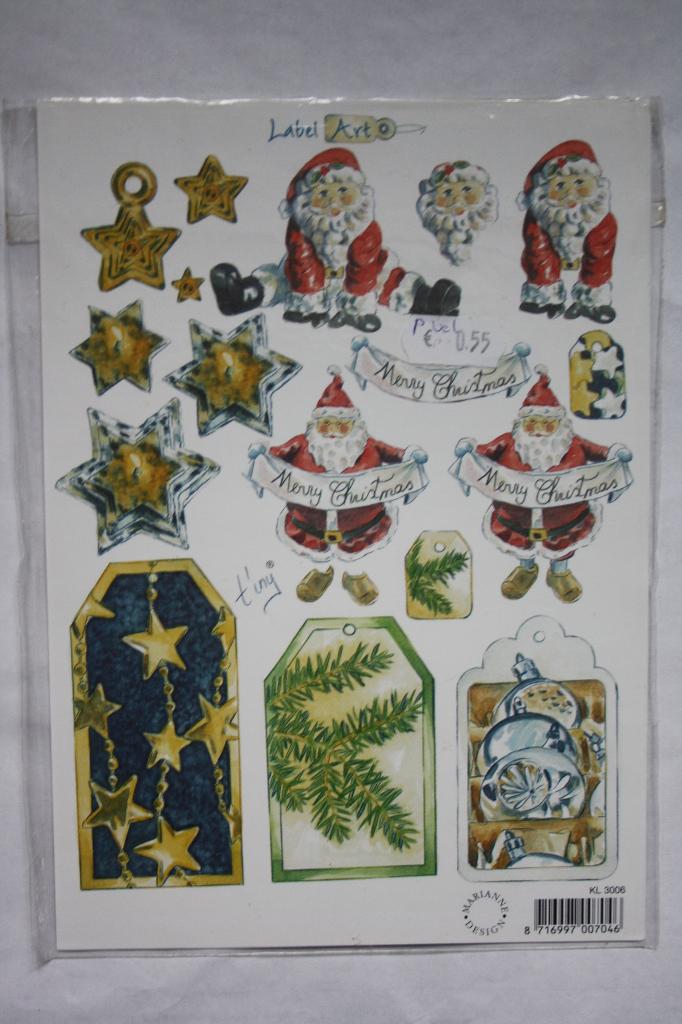 5 st. A5 knipvellen A5 3D marianne design 9990, Ophalen of Verzenden, Nieuw, Kerst, Knipvel