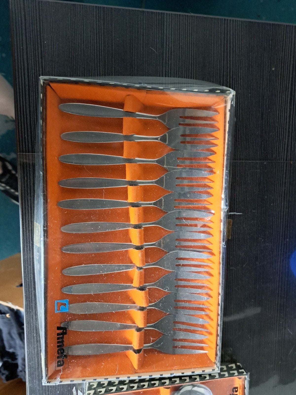 Nieuwe Amefa gebaksvorkjes set - 12 stuks, Antiek en Kunst, Antiek | Bestek, Ophalen of Verzenden