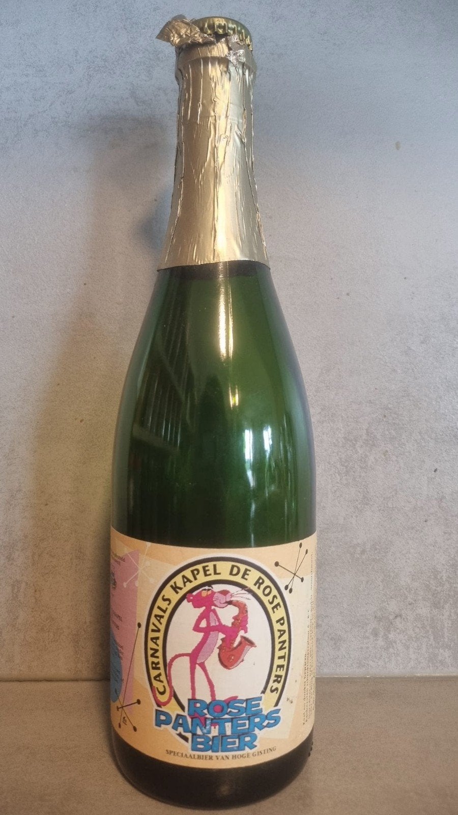 LEEG: Carnavals Kapel De Rose Panters '03 - 75cl - 3 Horne, Ophalen of Verzenden, Gebruikt, Flesje(s), Overige merken
