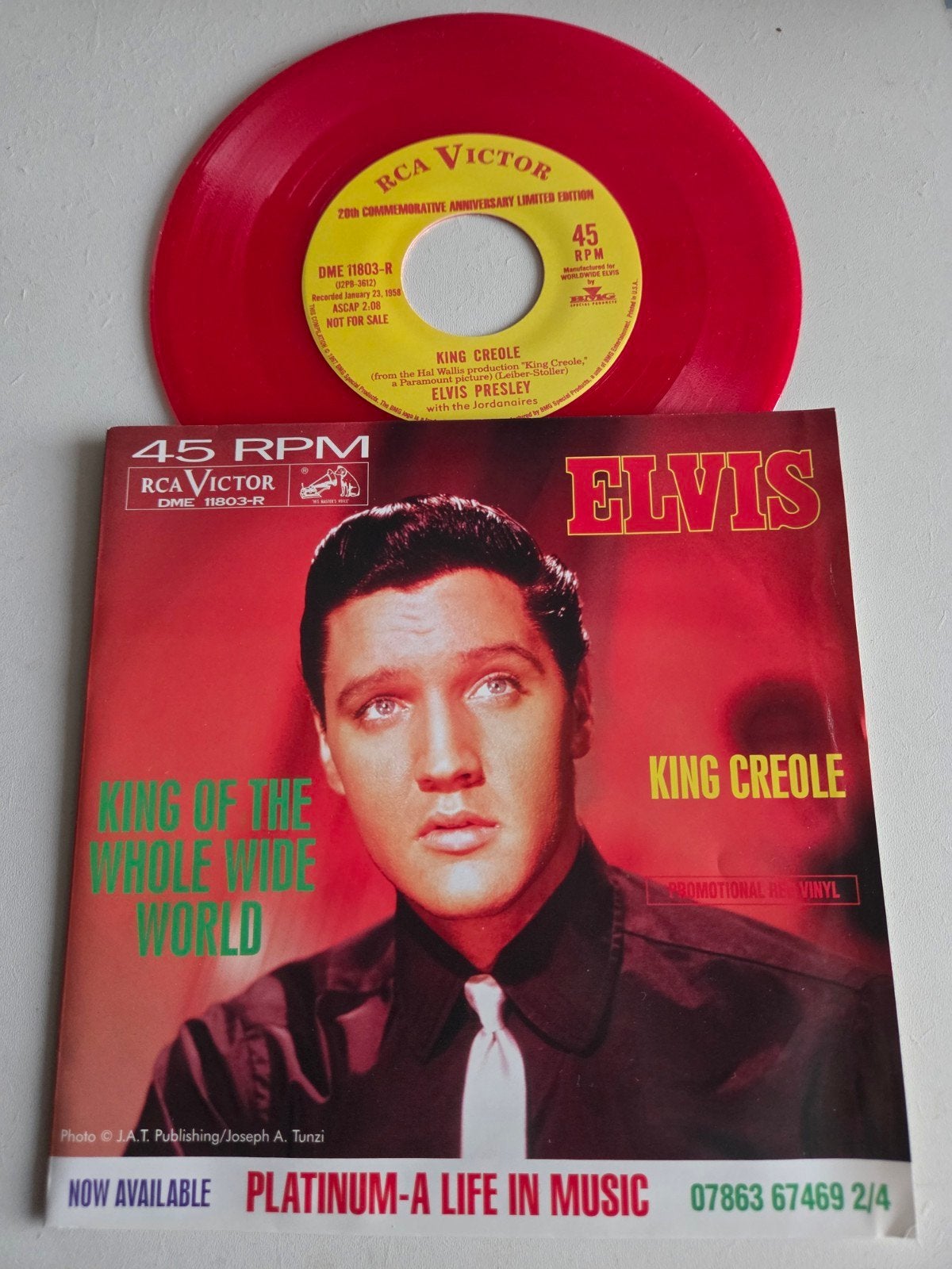 Elvis Presley - King Creole / King of the Whole Wide World, Cd's en Dvd's, Vinyl Singles, Limited edition, 7 inch, Ophalen of Verzenden