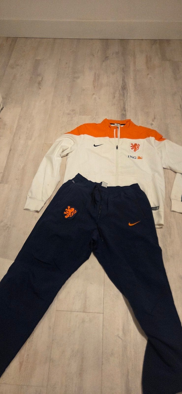 Nike Oranje Trainingspak - Jasje en Broek (Maat XL), Maat 46/48 (XL) of groter, Nike, Oranje, Ophalen of Verzenden