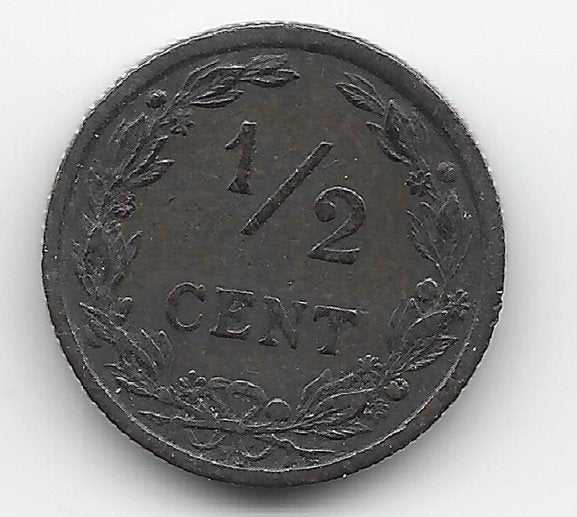 Nederland ½ cent 1903 KM# 133, Verzenden, Koningin Wilhelmina, Overige waardes, Losse munt