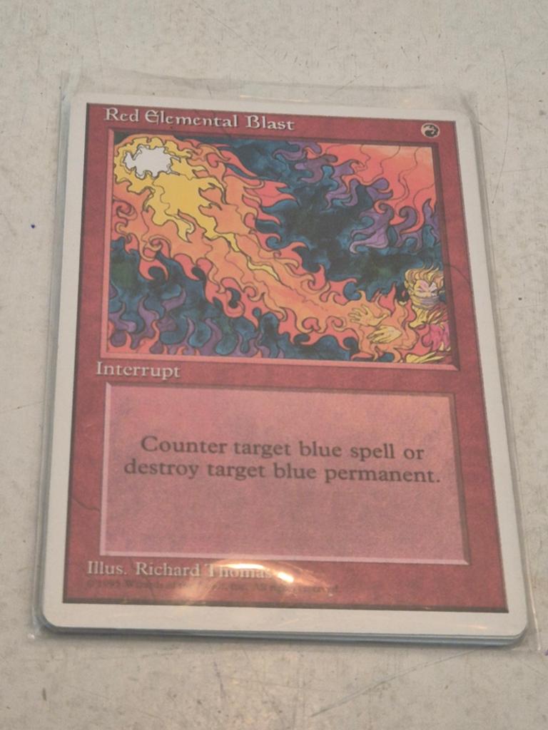Magic: The Gathering - Red Elemental Blast (Interrupt), Ophalen of Verzenden, Gebruikt, Losse kaart
