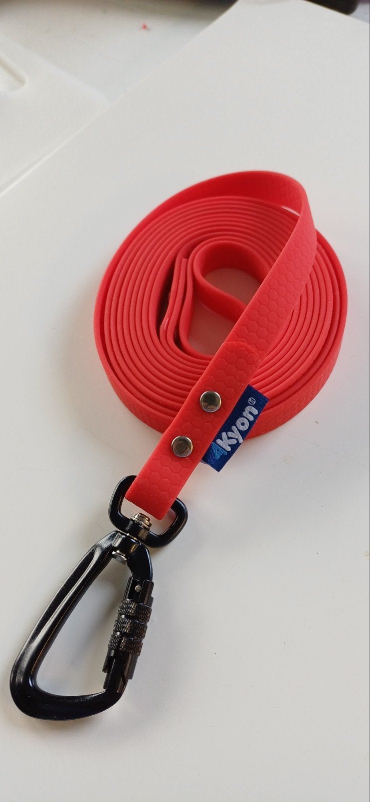 Hondenriem veiligheidshaak 3m -rood - anti-slip - waterproof, Hasselt, Info@4kyon.com, Nieuw, Ophalen of Verzenden