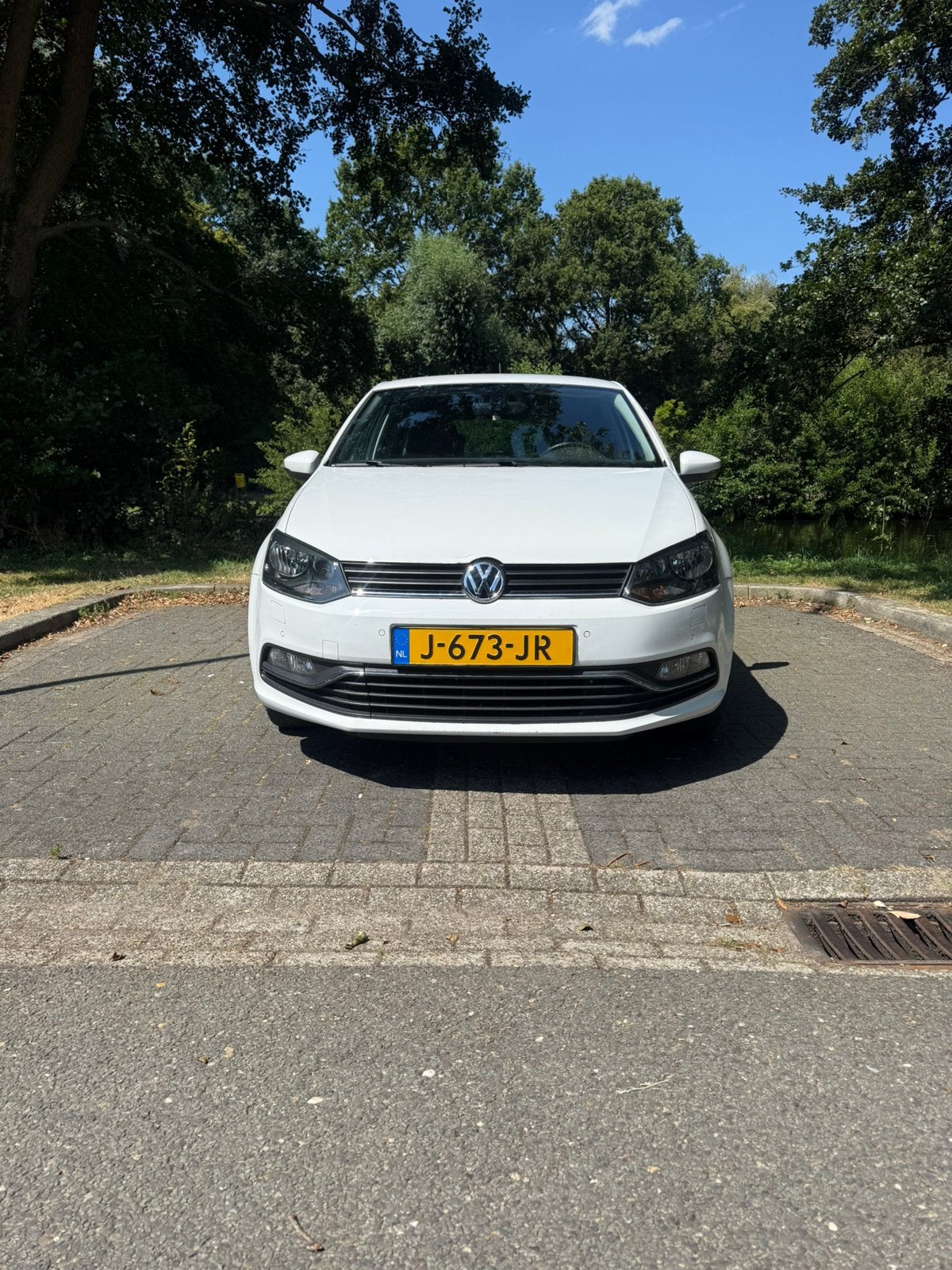 Volkswagen Polo 1.0 TSI 55KW 2015 Wit, Auto's, Stof, Wit, Handgeschakeld, Particulier