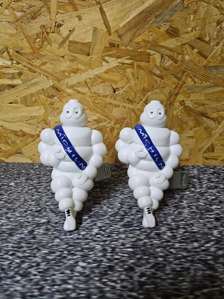 Michelin pop / poppen set 15 cm blauwe band incl led, Ophalen of Verzenden, Lichtbak of (neon) lamp