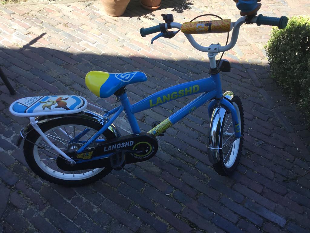 Kinderfiets 16 inch, Terugtraprem, Gebruikt, 1 kind, Ophalen